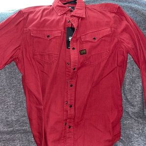 G Star mens long sleeve shirt size XL Slim